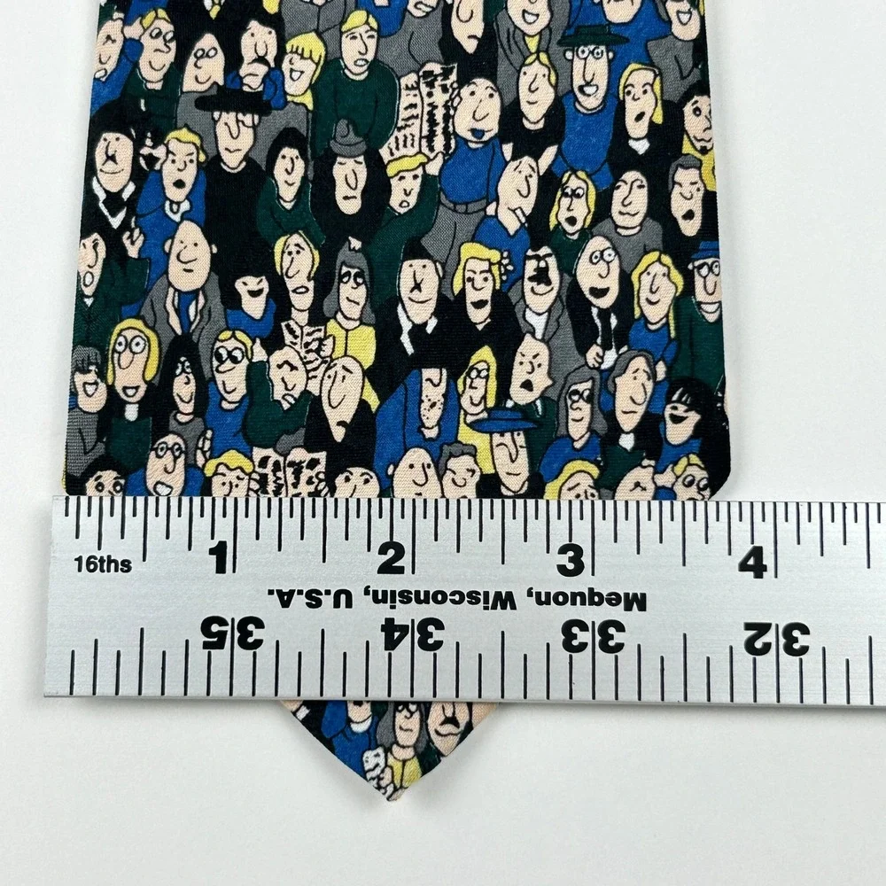 Vintage A. Rogers Air Port Scene Arrivals Departures 100% Polyester Tie‎ Korea